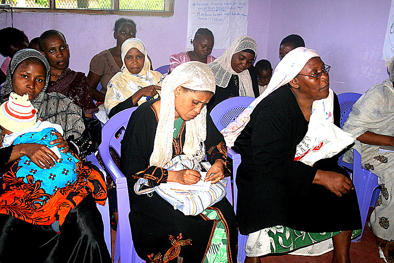 women training in child and family health